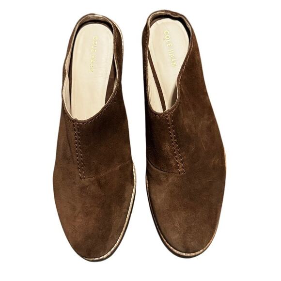 Cole Haan Brown Suede Mules Women’s Size 10B Western, Boho - Picture 1 of 6